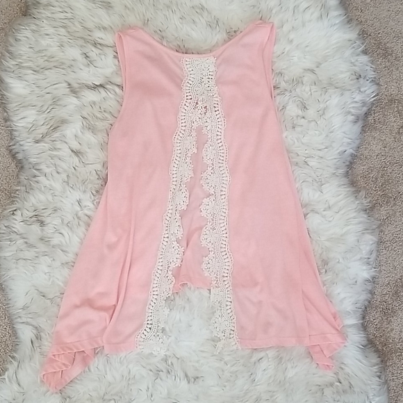 *Last Chance* Open Back Coral Tank Top - Picture 3 of 3